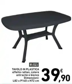 Spazio Conad Tavolo in plastica offerta