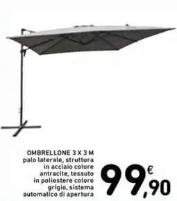 Spazio Conad Ombrellone 3x3m offerta