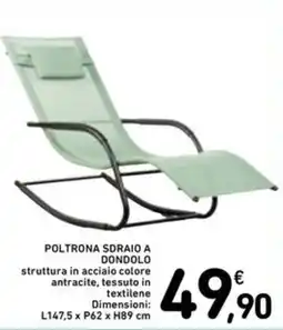 Spazio Conad Poltrona sdraio a dondolo offerta