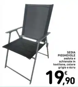 Spazio Conad Sedia pieghevole offerta