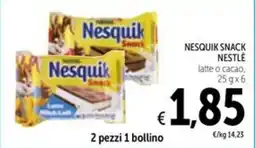 Spazio Conad Nesquik snack NESTLE offerta