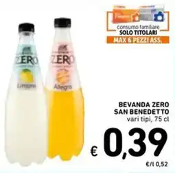 Spazio Conad Bevanda zero SAN BENEDETTO offerta