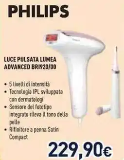 Unieuro PHILIPS LUCE PULSATA LUMEA ADVANCED BRI920/00 offerta