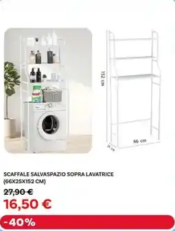 Max Factory Scaffale salvaspazio sopra lavatrice offerta