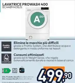 Unieuro CANDY LAVATRICE PROWASH 400 BC448M4D8JS offerta