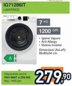 Unieuro IGNIS IG712861T LAVATRICE offerta