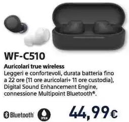 Unieuro SONY WF-C510 offerta