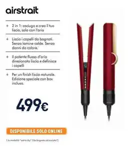 Unieuro dyson airstrait offerta