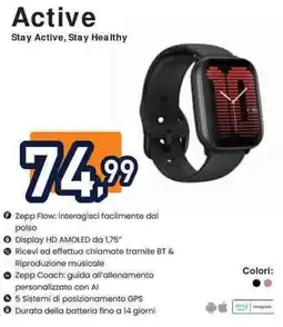 Unieuro amazfit Active offerta
