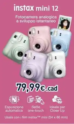 Unieuro instax mini 12 offerta