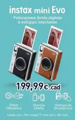 Unieuro instax mini Evo offerta