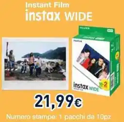 Unieuro Instant Film instax Wide offerta