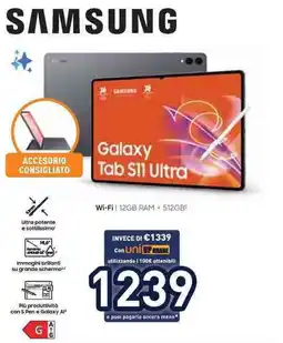 Unieuro SAMSUNG Galaxy Tab S11 Ultra offerta