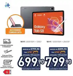 Unieuro SAMSUNG Galaxy Tab S11 offerta