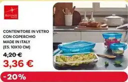Max Factory Bormioli contenitore in vetro con coperchio made in italy (es. 10x10 cm) offerta