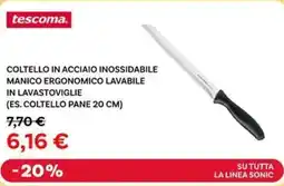 Max Factory Tescoma. coltello in acciaio inossidabile manico ergonomico lavabile in lavastoviglie offerta