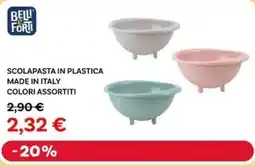 Max Factory Bell forti scolapasta in plastica made in italy offerta