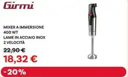 Max Factory Girmi mixer a immersione lame in acciaio inox 2 velocità offerta
