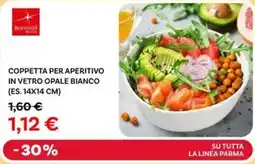 Max Factory Bormioli coppetta per aperitivo in vetro opale bianco (es. 14x14 cm) offerta