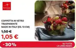 Max Factory Bormioli coppetta in vetro trasparente made in italy (es. 13 cm) offerta