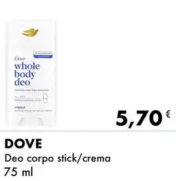 Iper Tosano DOVE Deo corpo stick/crema offerta