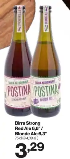 In'S Mercato Birra Strong Red Ale 6,6°/ Blonde Ale 6,3° offerta
