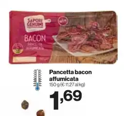 In'S Mercato SAPORI GENUINI Pancetta bacon affumicata offerta