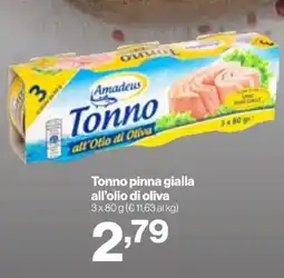 In'S Mercato Amadeus Tonno pinna gialla all'olio di oliva offerta