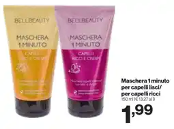 In'S Mercato BELLBEAUTY Maschera 1 minuto per capelli lisci/ per capelli ricci offerta