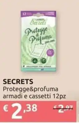 Ipersoap SECRETS Protegge&profuma armadi e cassetti offerta