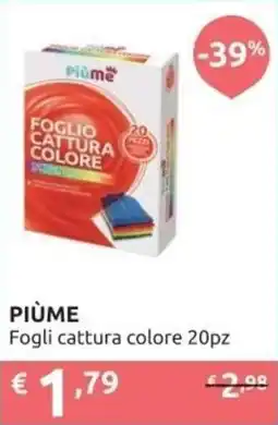 Ipersoap PIÙME Fogli cattura Fogli cattura colore 20pz offerta