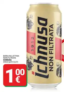 Supermercati Gulliver Birra in lattina non filtrata ICHNUSA offerta