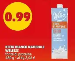 PENNY Kefir bianco naturale WELLESS offerta