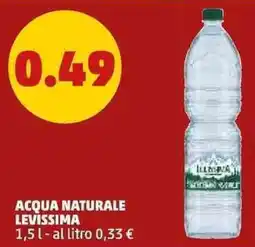 PENNY Acqua naturale LEVISSIMA offerta