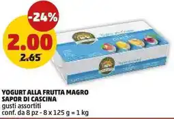 PENNY Yogurt alla frutta magro SAPOR DI CASCINA offerta