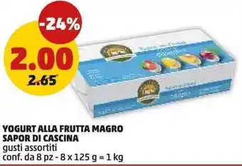 PENNY Yogurt alla frutta magro SAPOR DI CASCINA offerta