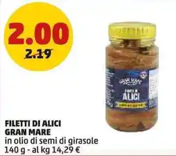 PENNY Filetti di alici GRAN MARE offerta