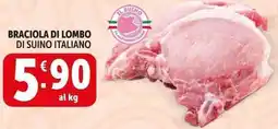 Deco Supermercati Braciola di lombo di suino italiano offerta