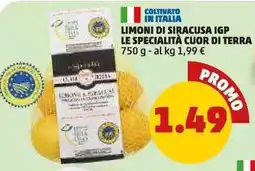 PENNY Limoni di siracusa igp LE SPECIALITÀ CUOR DI TERRA offerta