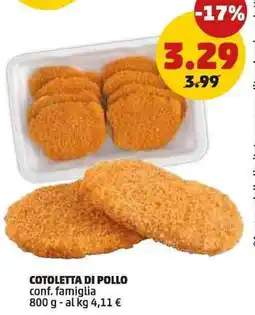 PENNY Cotoletta di pollo offerta