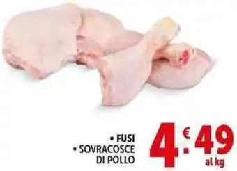 Deco Supermercati Fusi sovracosce di pollo offerta