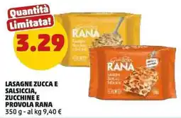 PENNY Lasagne zucca e salsiccia, zucchine e provola RANA offerta