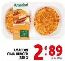 Deco Supermercati Amadori gran burger offerta