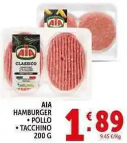 Deco Supermercati Aia hamburger offerta