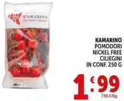 Deco Supermercati Kamarino pomodori nickel free ciliegini offerta