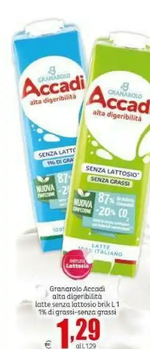 Elite Accadì senza lattosio latte parzialmente scremato offerta