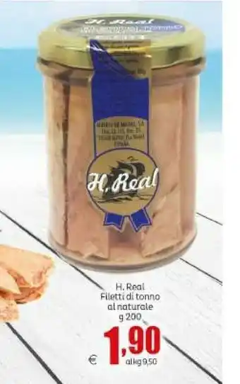 Elite H.real - filetti di tonno all'olio di oliva 200 g(ml) offerta