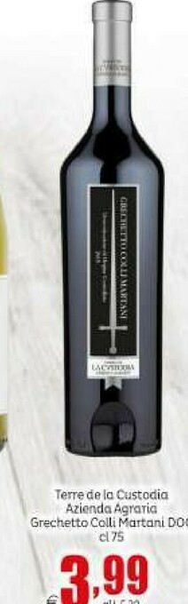 Elite Terre de la custodia azienda agraria grechetto colli martani doc offerta