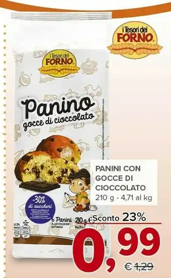 Todis Panino gocce di cioccolato offerta
