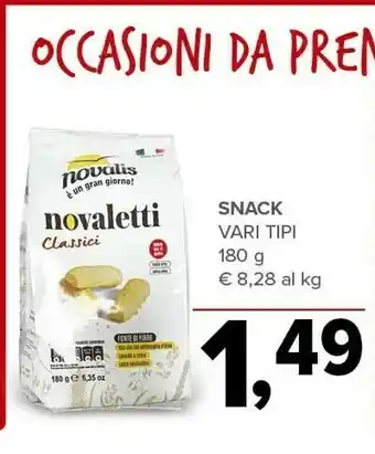 Todis Novalis snack novaletti offerta